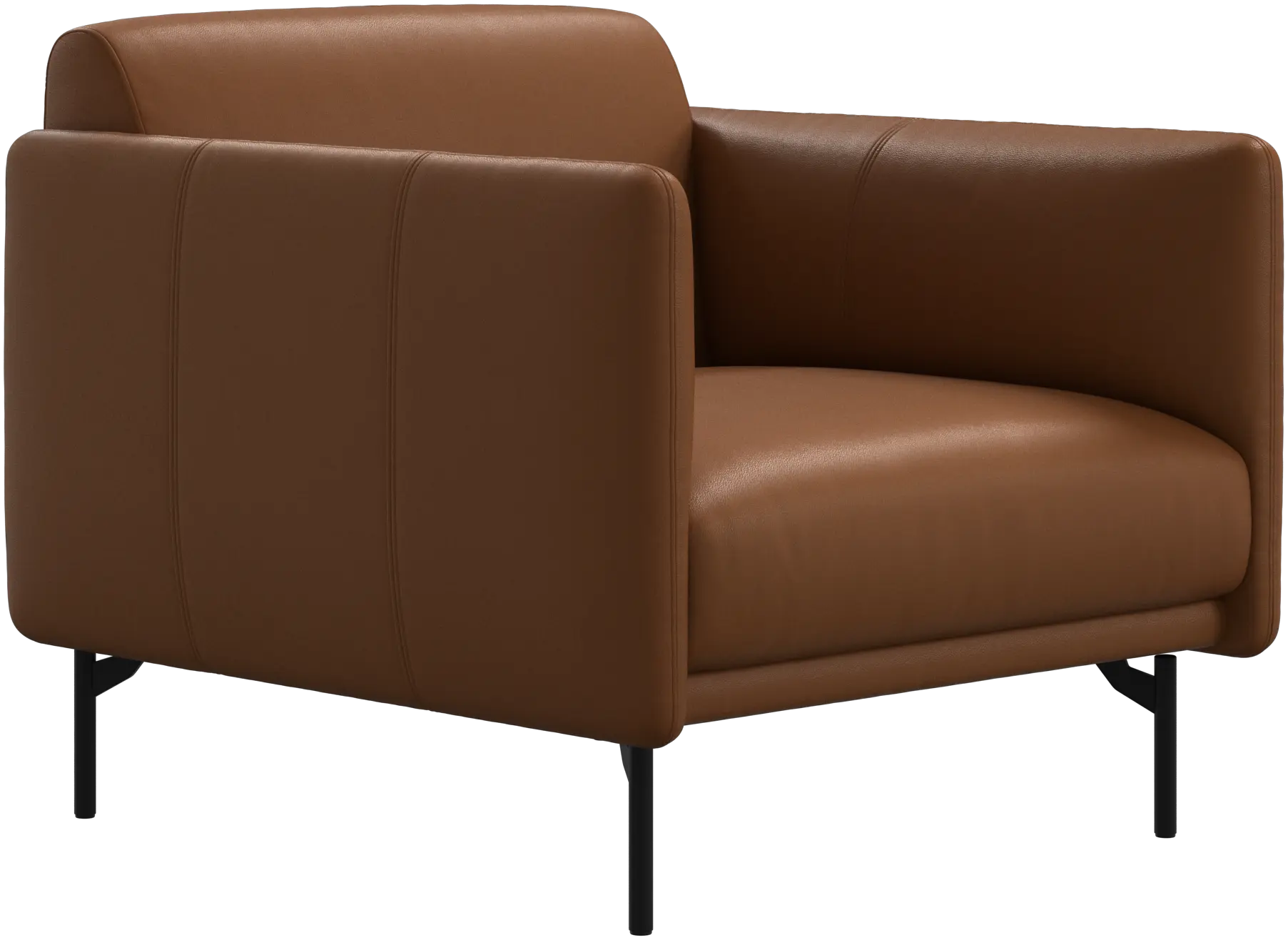 ボーコンセプト　ブラウンレザーチェア　 BoConcept Veneto アームチェア、回転式 | Living chair | Veneto | Anders